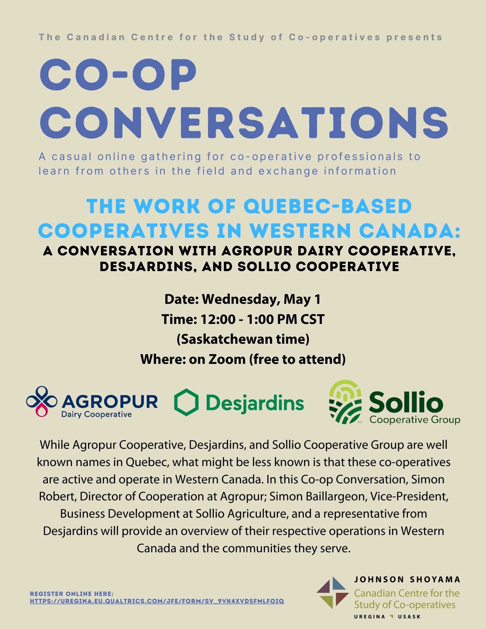 Co-op Conversation event poster